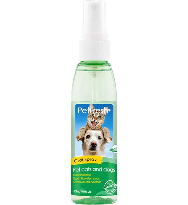 PetFresh® Tande Skoonmaak Spray vir Honde en Katte