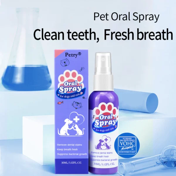 Köpekler ve Kediler için Petry® Diş Temizleme Spreyi