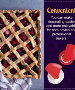 Pie Crust Wheel Cutter & Decorator Set