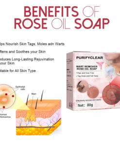 PurifyClear WartRemover RoseOil Soap