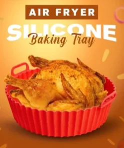 REUSABLE SILICONE AIR FRYER BAKING TRAY