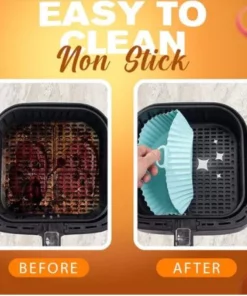 REUSABLE SILICONE AIR FRYER BAKING TRAY