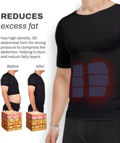 Camiseta de compresión SlimBody para ginecomastia