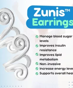 Pendientes reguladores de azúcar de acupresión Zunis™