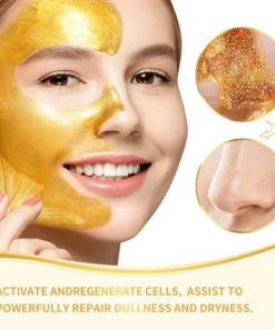 Maschera staccabile in oro 24 carati