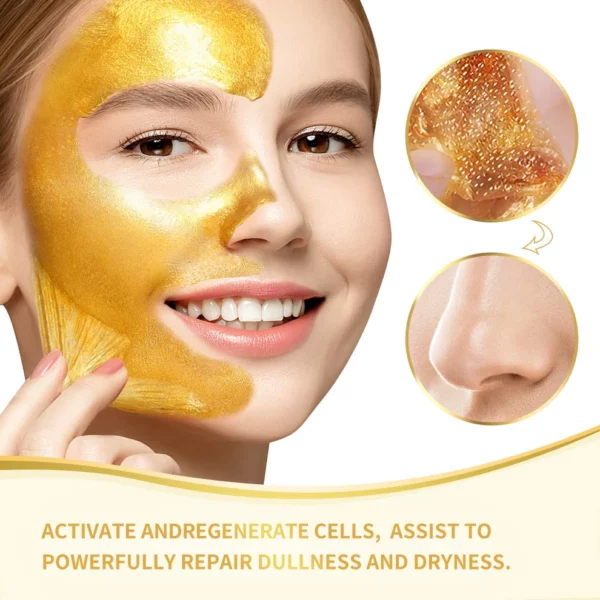 Topeng Peel Off Emas 24K