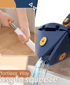 360° Dört Köşeli Üçgen Mop