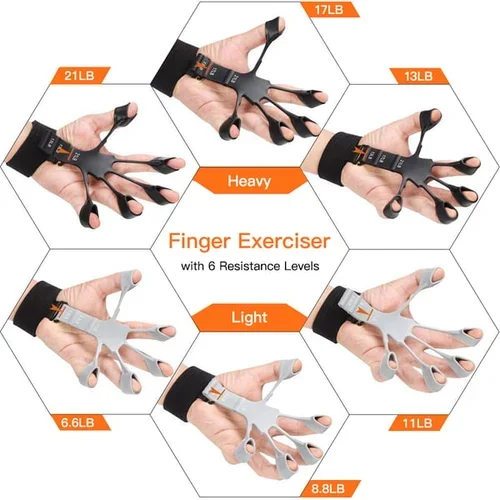 6 Resistant Level Exerciser ນິ້ວມື