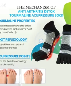 Anti Arthritis Detox Tourmaline Acupressure Sock