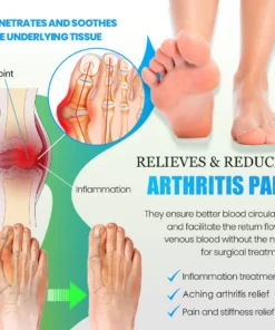 Anti Arthritis Detox Tourmaline Acupressure Sock