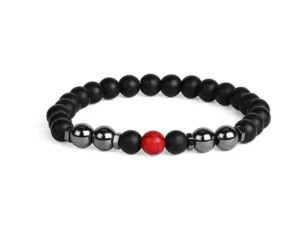 Anti-edema MagneticTherapy Obsidian Anklet