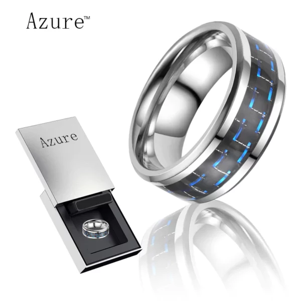 Azure™ prsten od titana od plavog ugljika