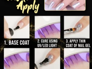 Beauty Glitter Platinum Nail Gel