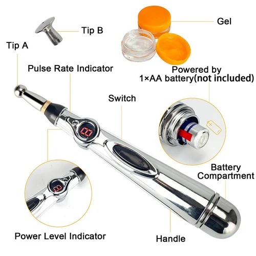 Pluma de masaje linfático de pulso biomicroeléctrico