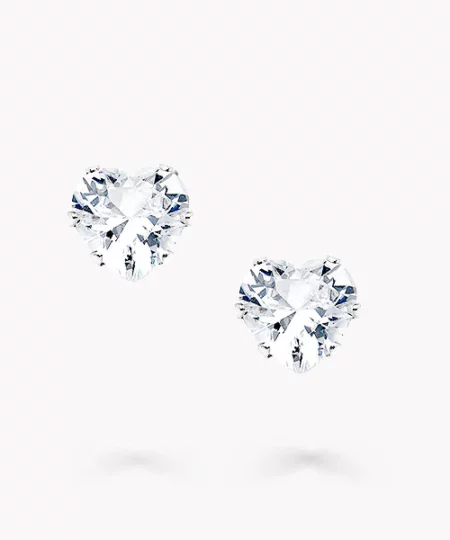 CLEANCA LymphDetox HeartPlatinum EarStuds