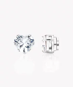 CLEANCA LymphDetox HeartPlatinum EarStuds