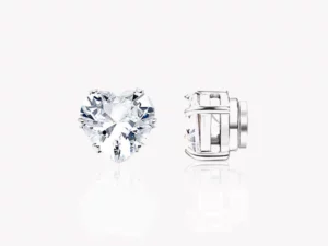 CLEANCA LymphDetox HeartPlatinum EarStuds