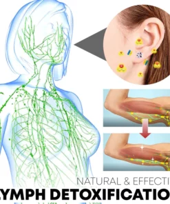 CLEANCA LymphDetox HeartPlatinum EarStuds