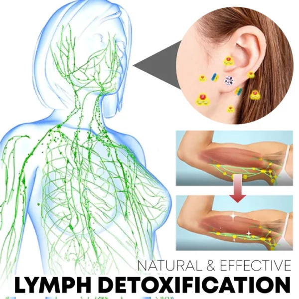 CLEANCA LymphDetox HeartPlatinum EarStuds