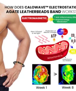 CaloWave™ Electrostatic Agate LeatherBeads Band