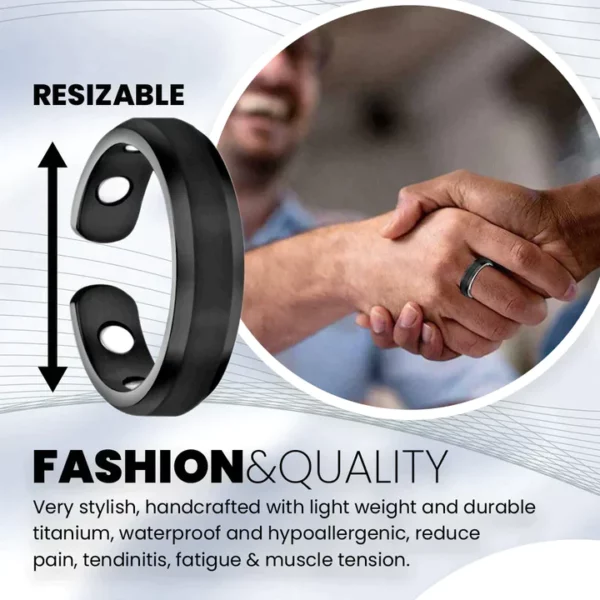 CiJemu™ Men Resizable Magnetic Ring