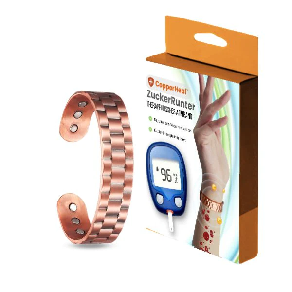 Therapeutisches Armband CopperHeal™ ZuckerRunter Therapeutisches Armband