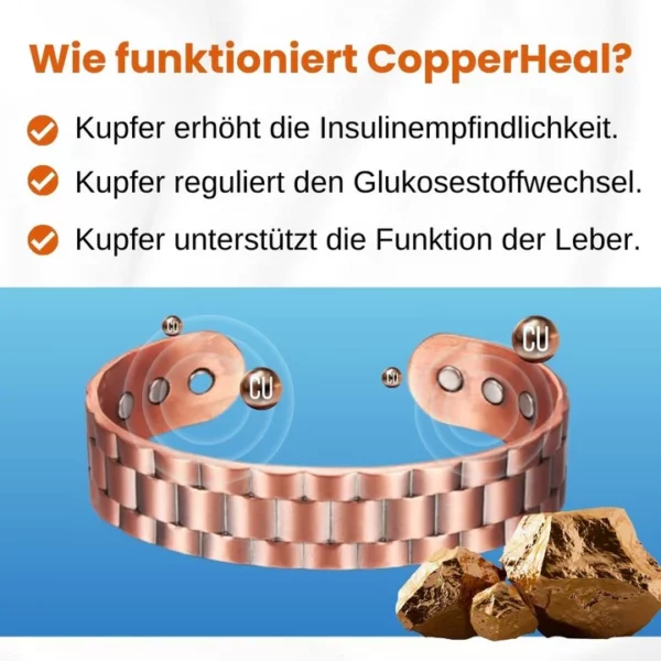 CopperHeal™ ZuckerRunter Therapeutisches Armband