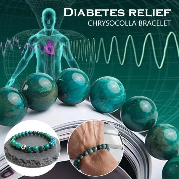 Diabetes Relief Chrysokoll Armband Diabetes