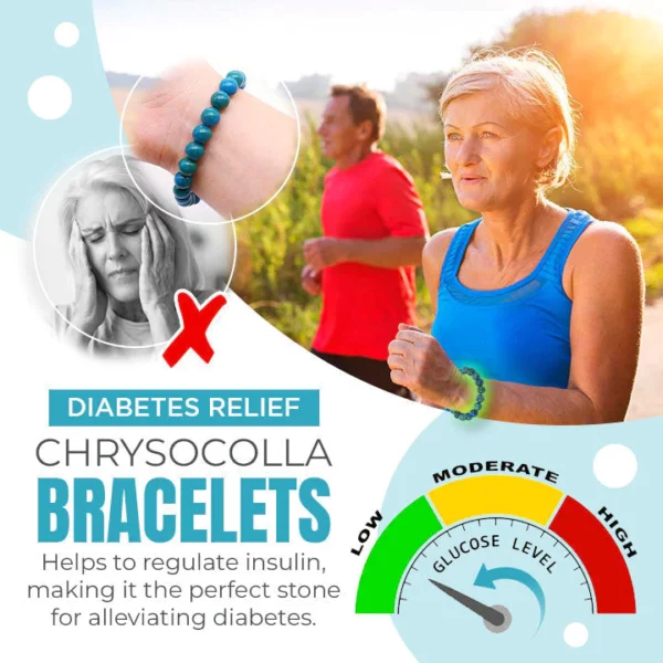 Diabetes Relief Chrysokoll Armbänder