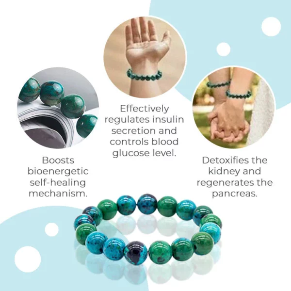 Diabetes Relief Chrysocolla armbånd