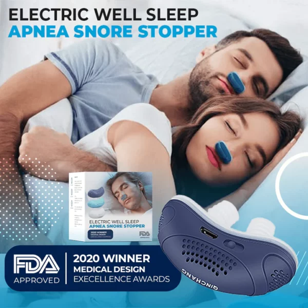 Tapón eléctrico para apnea del sueño y ronquidos