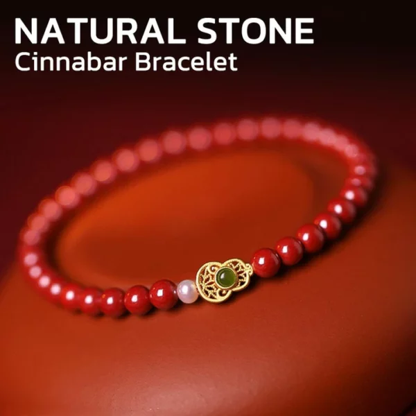 Gelang FengShui Calabash Cinnabar