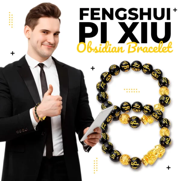 Gelang Obsidian FengShui Pi Xiu