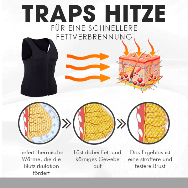 FitPro™ Gynäkomastie-Compressions-Reißversschlussweste