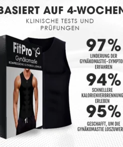 FitPro™ Gynäkomastie-Kompressions-Reißverschlussweste