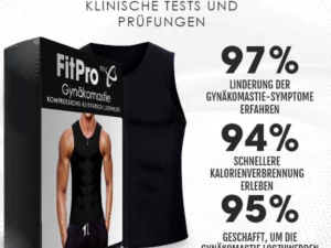 FitPro™ Gynäkomastie-Kompressions-Reißverschlussweste