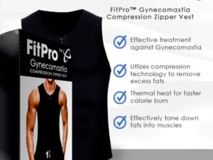 FitPro™ Gynecomastia Compression Zipper Vest