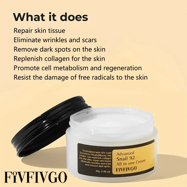 Fivfivgo™ Korean Snail Collagen na-ebuli & ude siri ike