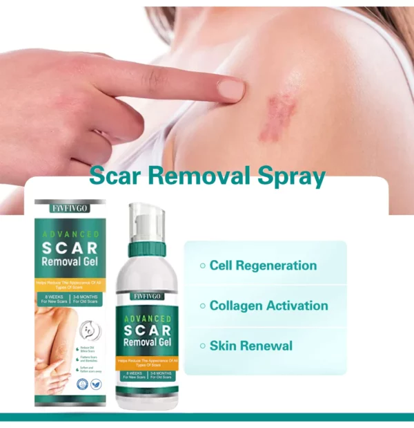 Fivfivgo™ ScarRemove Spray avançado para cicatrizes
