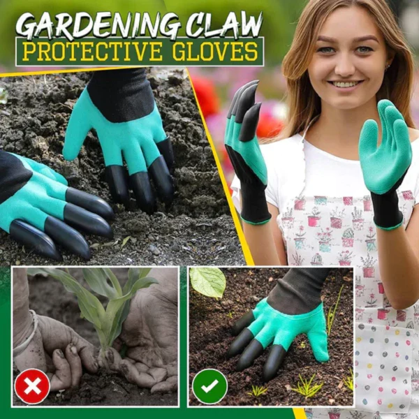 Guantes protectores de garra de jardinería