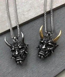 Hannya Revenge Demon Pendant Necklace