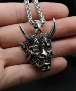 Hannya Revenge Demon Pendant Necklace