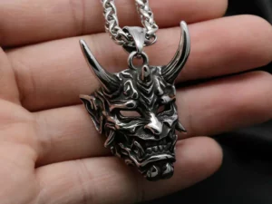 Hannya Revenge Demon Pendant Necklace