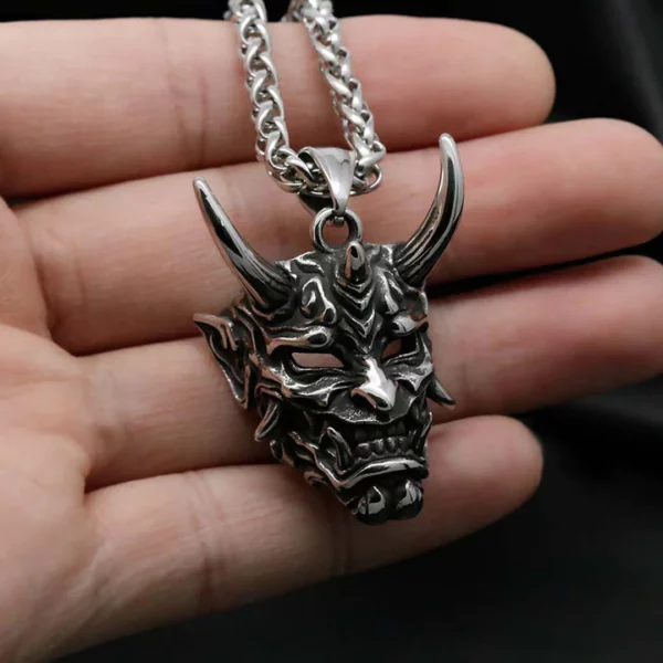 Hannya Revenge Demon Pendant Necklace