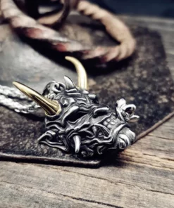 Hannya Revenge Demon Pendant Necklace