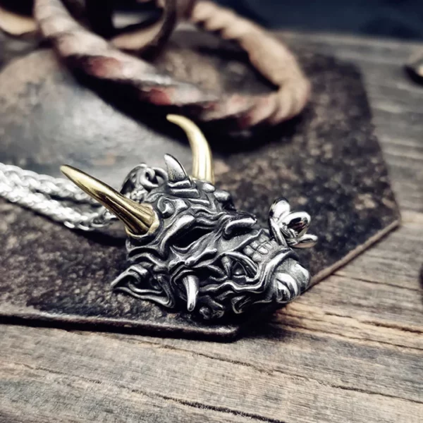 Hannya Revenge Demon Pendant Necklace