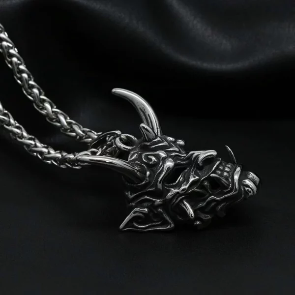 Hannya Revenge Demon Pendant Necklace