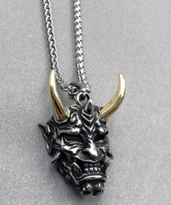 Hannya Revenge Demon Pendant Necklace