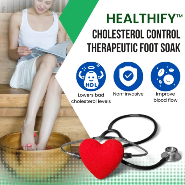 Healthify™ Terapeutsko namakanje stopala za kontrolu kolesterola