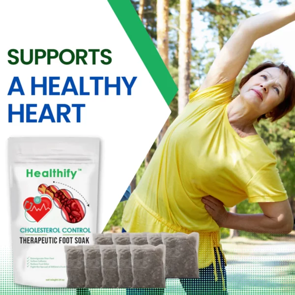 Healthify™ ການຄວບຄຸມ Cholesterol ແຊ່ຕີນ